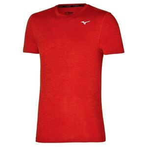 Mizuno Performance Youth Medium Red Short Sleeve Athletic T-Shirt Active Wear